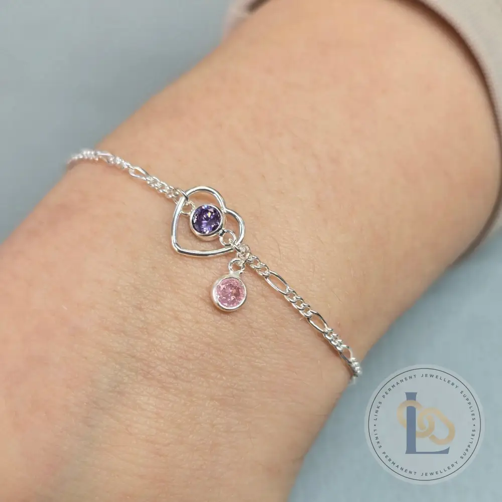 3mm & 4mm Round Birthstone Pendant Charm - Image 32